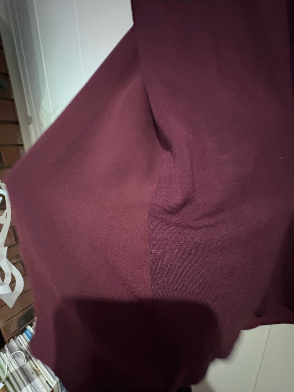 Loft burgundy long sleeve blouse XXL - Picture 4 of 5